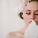 Blush bridal hair flowers, silk - Blush cluster head piece - Style 125 - Made to Order