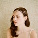 Bridal halo, tiara, headband with rhinestones - Golden whimsy crown with swags - Style 237 Made to Order