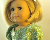 1930s Style Calico Dress with Bow for 18 inch dolls