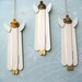 Angel Wood Christmas Ornaments - Set of 3