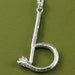Twig Initial Pendant - Silver Letter Necklace - Personalized Pendant - Name Letter Pendant - Made to Order with the Letter of Your Choice