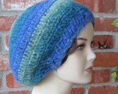 Merino Wool Beret Tam Dreadlock Hippie Slouchy Beanie Hat