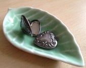 5x Heart LOCKET 19x19mm (in antique silver)   - Code 965-B