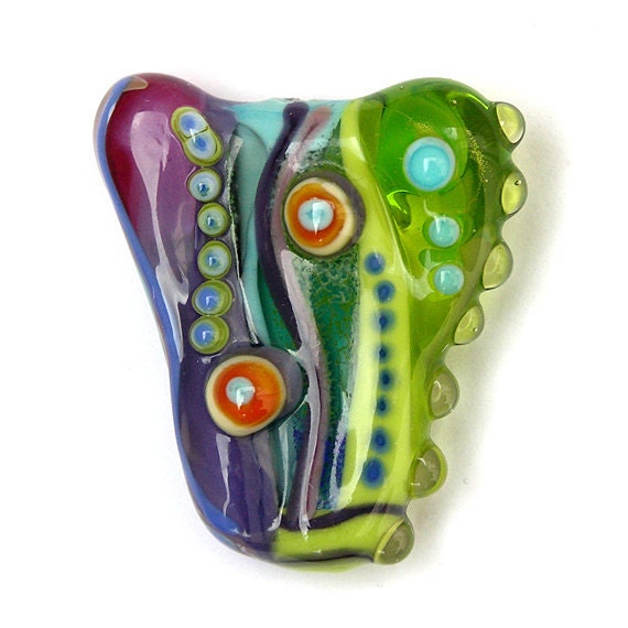 Melody - Colorful, Handmade Lampwork Focal Bead by Sarah Hornik