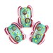 Frilly - Handmade Lampwork Glass Bead Set in Bright Colors (3) OOAK
