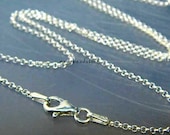 24 in. Italy 925 Sterling Silver Rolo Chain 1.5mm Necklace FC16- 1 pc