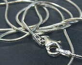 16 in. Italy 925 Sterling Silver Snake Chain 1.2mm Necklace FC14