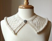 SPRING SALE - Alabaster Collier II - Luxurious Pure Merino Wool and Alpaca Knit Collar - FREE SHIPPING