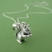 sterling silver squirrel necklace