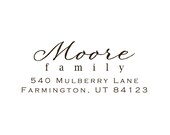 Custom Address Rubber Stamp- 540