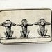 Monkey Belt Buckle, See no Evil, Hear no Evil, Speak no Evil