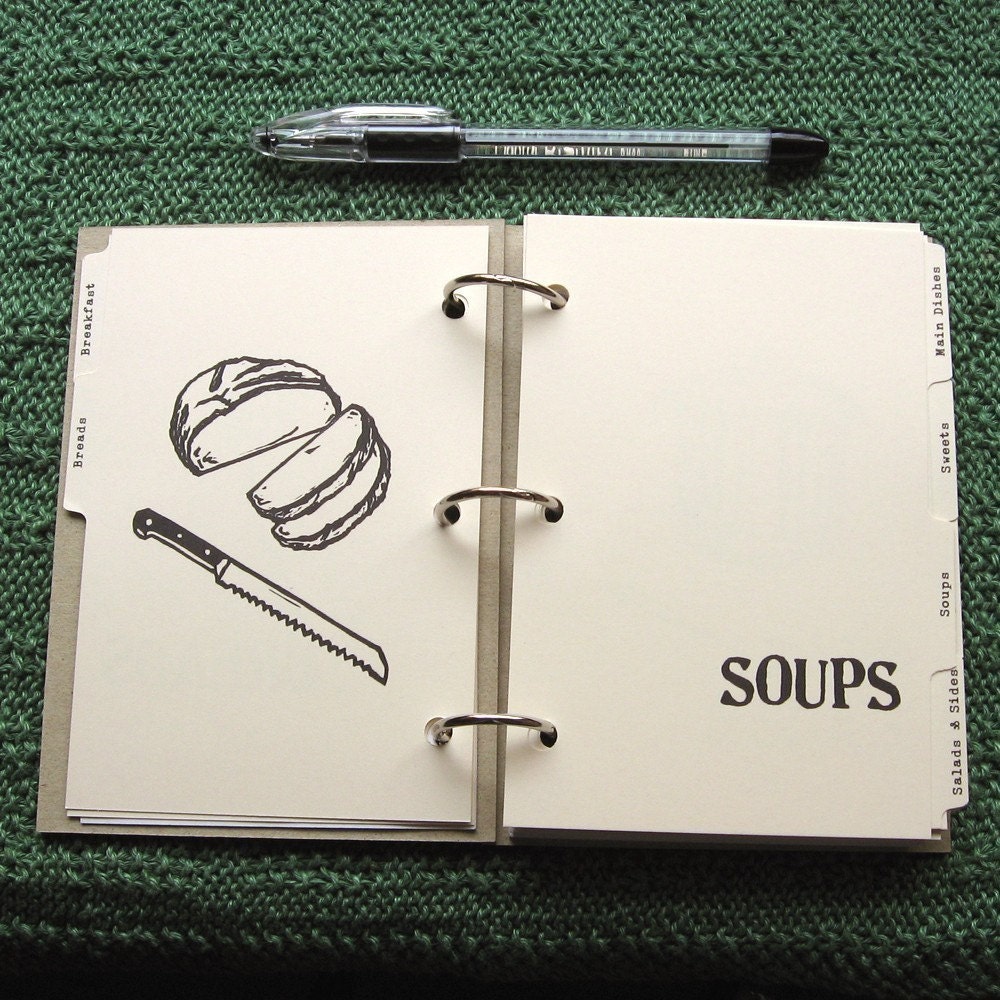 Blank Recipe Book (4 in x 6 in) - Size No.1