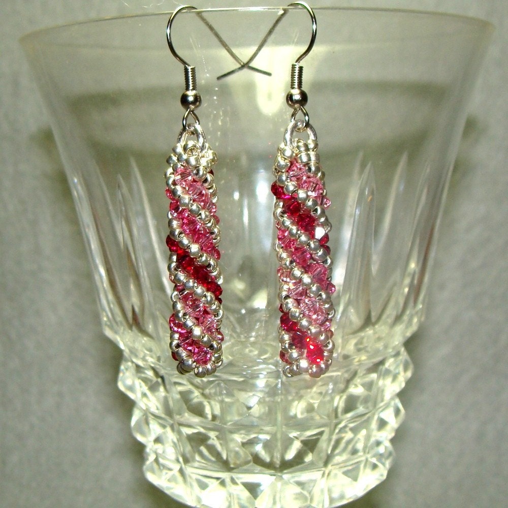 Tri-Color Pink Earrings