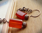Hemera Carnelian Copper Earrings