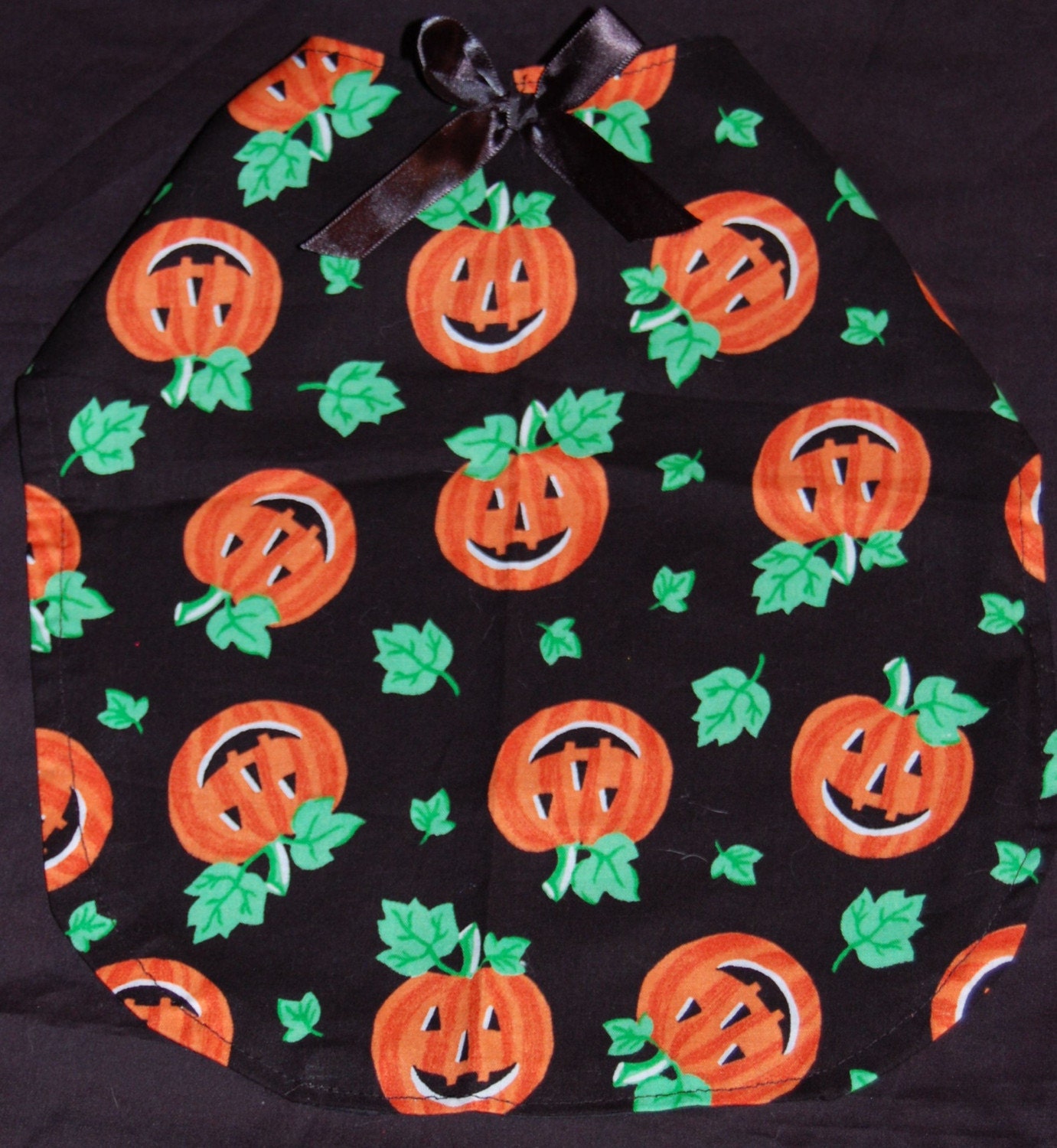 Halloween Happy pumpkin medium dog cape