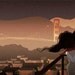 San Francisco Art, Golden Gate Art, California, Wall Decor, Cityscape - "City Lights" - Art Print 13x19