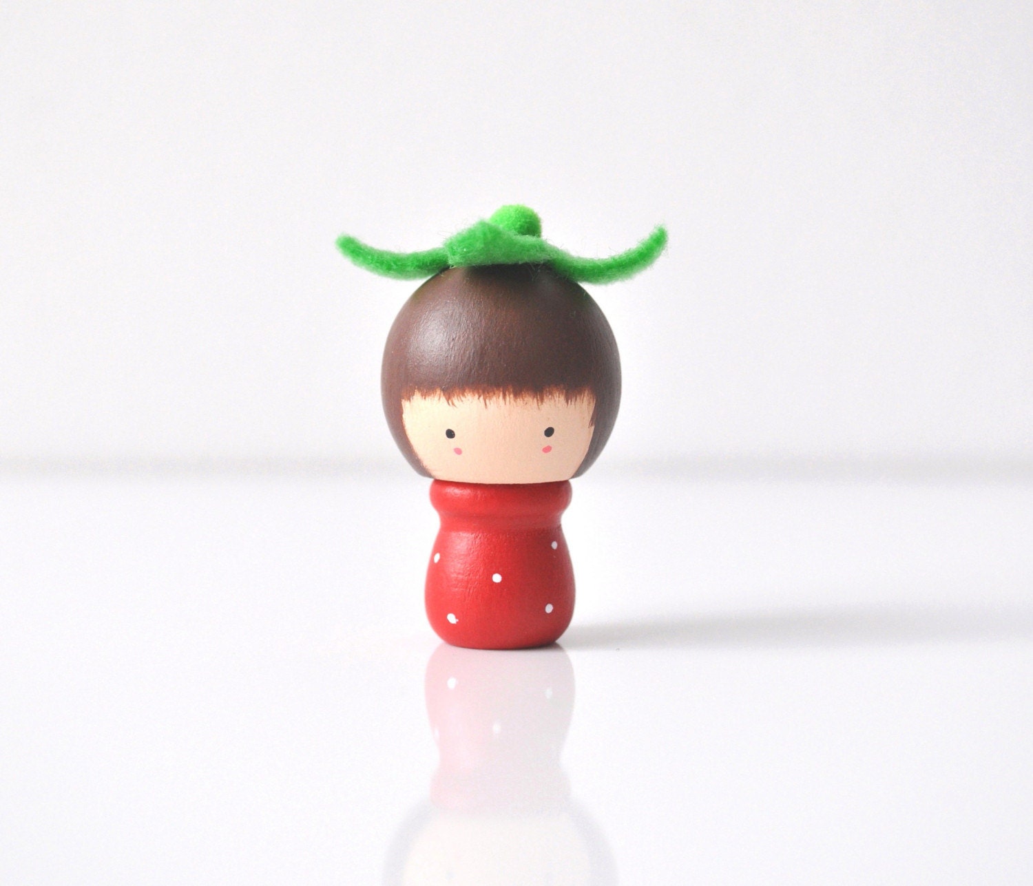 Little Miss Strawberry - Wooden Friend