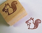 Loving squirrel - Rubber Stamp