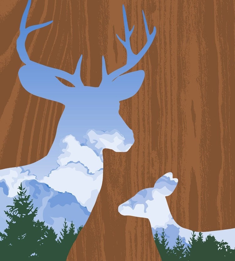 deerscape print