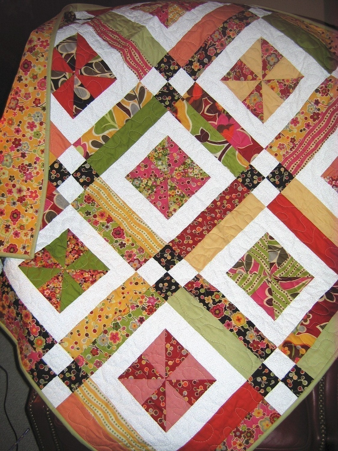 Lemonade Lollipop Baby QUILT PATTERN.... Easy...one Layer CAKE, Pdf available