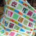 PDF Baby QUILT PATTERN....Quick and Easy...2 Charm Square Packs or Fat Quarters, Flowers in the Sunshine