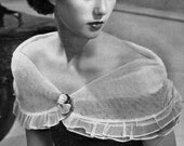 Vintage Sewing Pattern BERTHA Collar, Wrap or Shawl 1950 pdf INSTANT DOWNLOAD