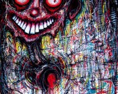 Print 8x10" - Still Drowning In My Own Bullshit - Dark Art Horror Heart Blood Red Creature Monster Surreal Abstract Alien Zombie Gothic