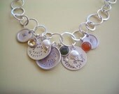 Hand Stamped Life Story Necklace II by donnaodesigns