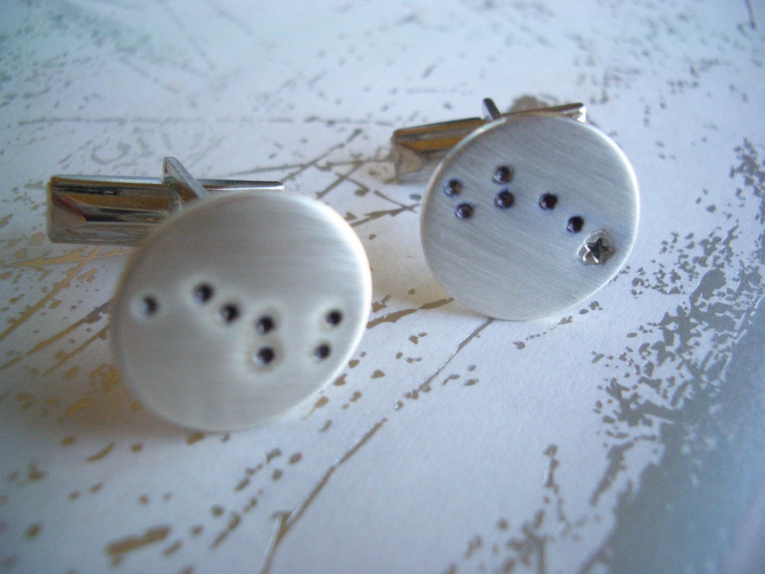 Astronomy Big Little Dipper Cuff Links by donnaodesigns