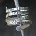 Custom Message Wrap Around Ring by donnaodesigns