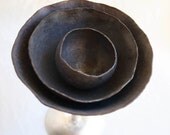 Poppy, Abstract Sculpture, Copper and Sterling Silver