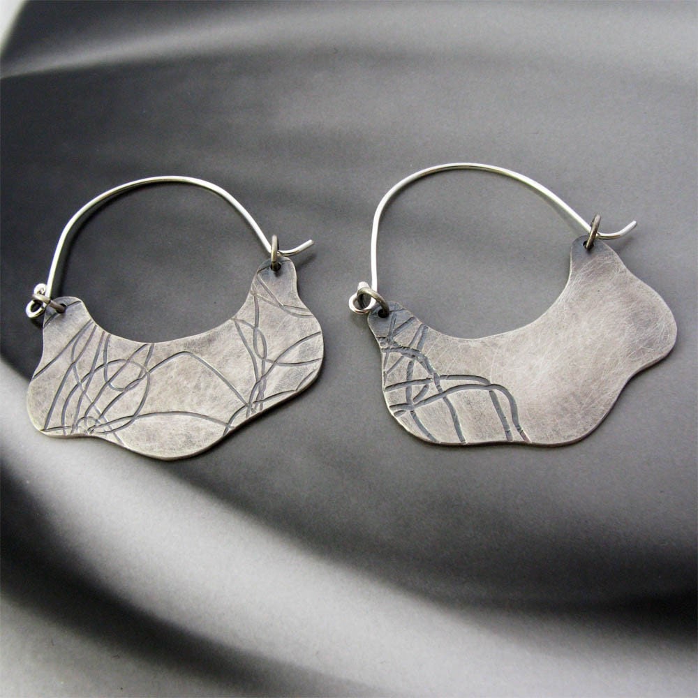 Scribble Blades (Sterling Silver)