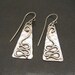 Wind Bender Handmade Earrings - Oxidized