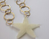 Resin Jewelry - Small Ivory Starfish Necklace