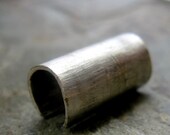 jolt ear cuff or sterling silver super wide cuff-- primitive series-- handmade by thebeadedlily on etsy