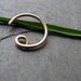 22g 14k gold nose ring, solid yellow or white gold-- primitive series-- fore, handmade by thebeadedily on etsy
