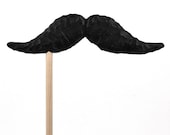 mustache on a stick. the banker