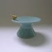 Bird Cake and Cupcake Ceramic Stand in Robin Egg Blue