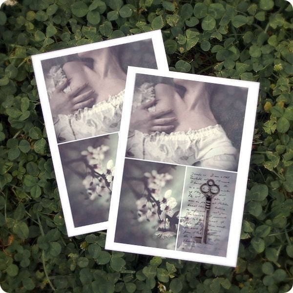3 Wishes, 5x7 Postcard, Jane Austen Inspired Art