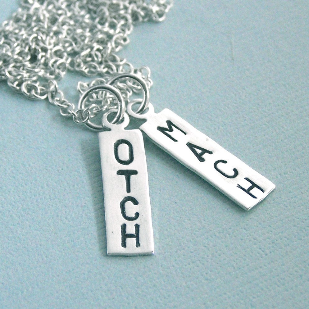Little Title Tags - Sterling Silver Necklace for Performance Dog Enthusiasts
