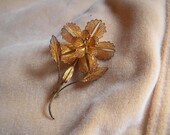 Big Vintage Flower Pin Brooch