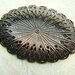 SALE Vintage Brass Dapped Oval Filigree 30x45mm (2pcs) b1806