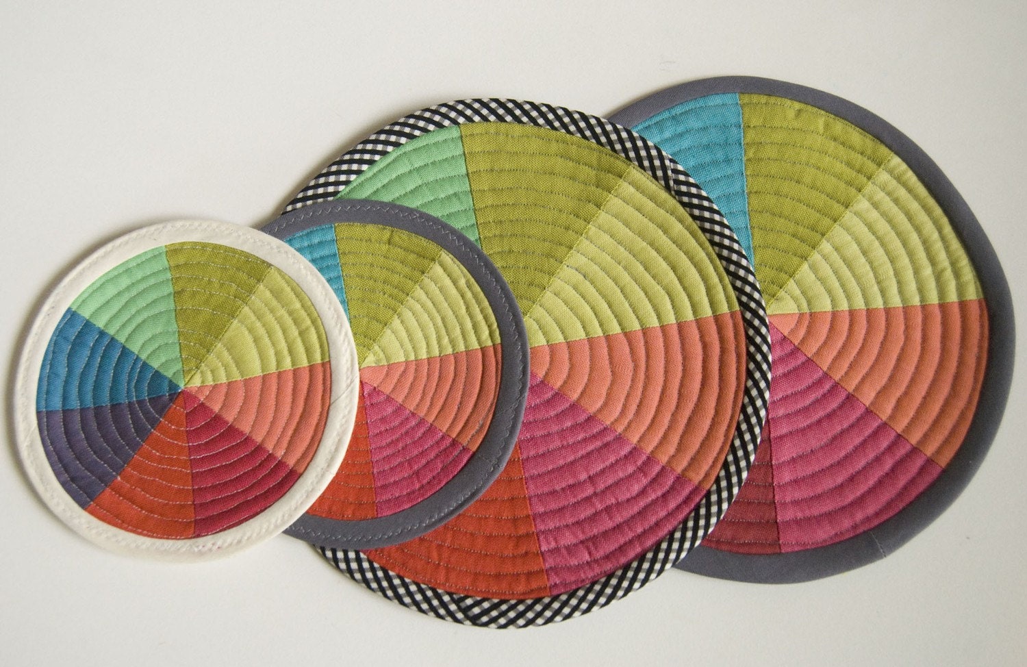 Color Wheel Coasters and Pot Holders Sewing Pattern