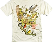 Birds of North America Colorful Collage Illustration Graphic T-shirt (S,M,L,XL,XXL available)