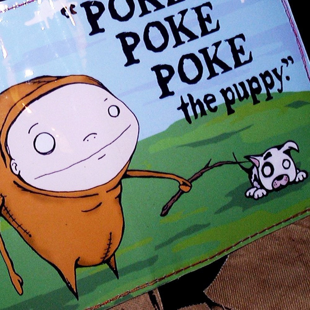 POKE POKE POKE the Puppy Vinyl Wallet by Agorables CLothing