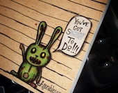Mature Zombie Bunnie Sh"t To Do List 50 sheet Memo Note Pad Bunny from Agorables the Undead fifty page notepad Bunny