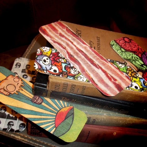 Bacon Yum, Yum Bookmark by Agorables Clothing The King Of Smokey Crispy Meaty Goodness