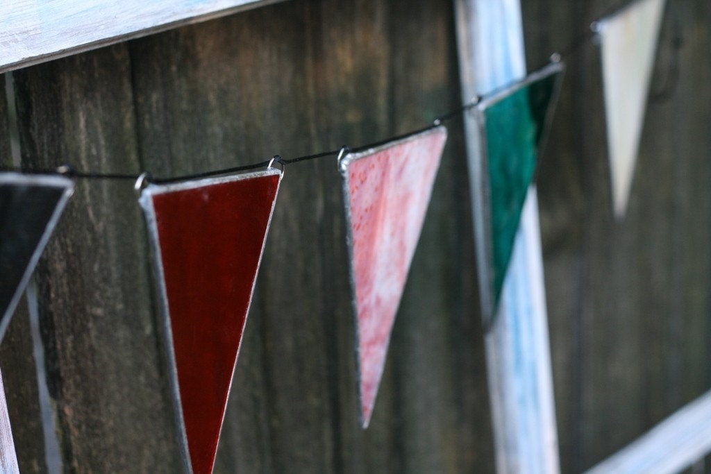 Recycled Glass Pennants