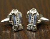 In Memory of Charlie Harper Cufflinks, Sterling Silver, Handcrafted