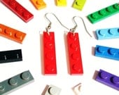Thin Tile Dangle Earrings :) made with LEGO bricks